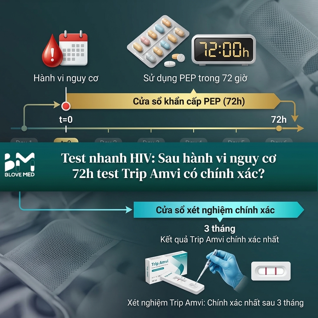 Test nhanh HIV: Sau hành vi nguy cơ 72h test Trip Amvi có chính xác ...