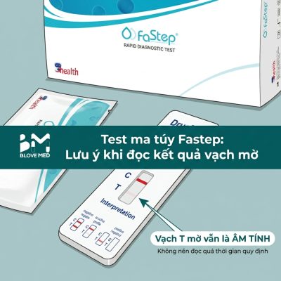 Test ma túy Fastep: Lưu ý khi đọc kết quả vạch mờ'